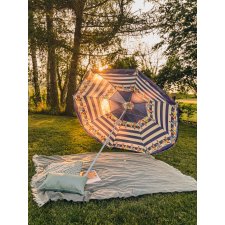  Fehér-kék napernyő LUMINA 180 cm kerti bútor