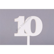  Fehér nagy számos szülinapi sziluett tortadísz sütés és főzés