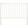  Fehér porszórt acél kerítéspanel oszlopokkal 1,7 x 0,75 m
