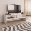  Fehér szerelt fa TV-szekrény 120 x 40 x 40 cm
