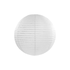 Fehér színű papír lampion 35 cm party kellék