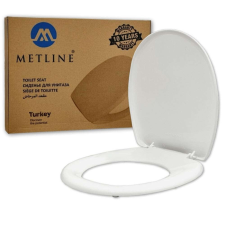 Fehér színű thermoplast WC ülőke műanyag zsanérral takarító és háztartási eszköz