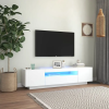  Fehér TV-szekrény LED-lámpákkal 160 x 35 x 40 cm