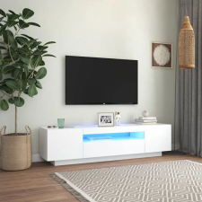  Fehér TV-szekrény LED-lámpákkal 160 x 35 x 40 cm bútor