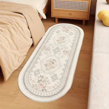  Fehér virág mintás szőnyeg 50 x 140 cm TD270829-2 lakástextília