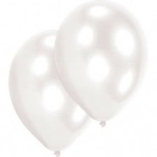 Fehér White léggömb, lufi 10 db-os 11 inch (27,5 cm) party kellék