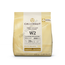 Fehércsokoládé pasztilla (korong) 400 g Callebaut W2 csokoládé és édesség
