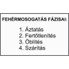  Fehérmosogatás fázisai