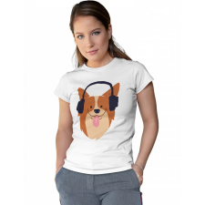  Fejhallgatós Kutya - Női Póló női póló
