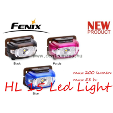  Fejlámpa Fenix Hl15 Bmlue Led Fejlámpa (200 Lumen) Vízálló New - Kék horgászkiegészítő