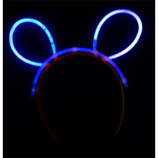 . Fejpánt, sötétben világító, műanyag, neon színek party kellék