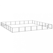  Fekete acél kutyakennel 49 m² szállítóbox, fekhely kutyáknak