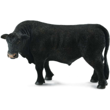 Fekete Angus Bika figura játékfigura