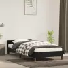  fekete bársony ágykeret fejtámlával matrac nélkül 80 x 200 cm