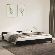  fekete bársony ágykeret matrac nélkül 200 x 200 cm ágy és ágykellék
