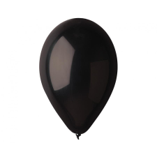 Fekete Black léggömb, lufi 10 db-os 10 inch (26 cm) party kellék