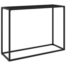  fekete edzett üveg tálalóasztal 100 x 35 x 75 cm bútor