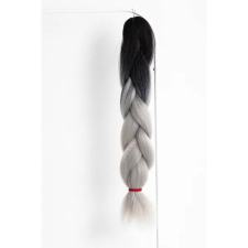  Fekete-Ezüstszürke Ombre Póthaj 120 cm póthaj