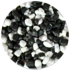 Fekete-fehér mix akvárium aljzatkavics (1-2 mm) 750 g akvárium dekoráció