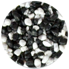  Fekete-fehér mix akvárium aljzatkavics (3-5 mm) 5 kg akvárium dekoráció