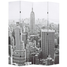 Fekete-fehér New York mintás paraván 160 x 170 cm bútor