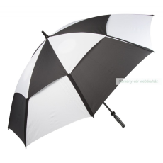  Fekete-fehér, szélálló golf esernyő
