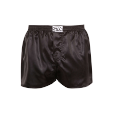Fekete férfi szatén boxeralsó Styx klasszikus gumi (C960) XL férfi alsó