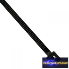 Fekete kábel kötöző (UV álló). Mérete: 370x3,6mm villanyszerelés