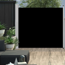Fekete kihúzható oldalsó teraszi napellenző 170 x 300 cm kerti bútor