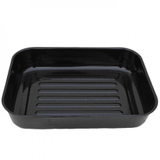 Fekete mély tepsi 40 cm x 30 cm (Bordázott) edény