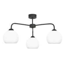  Fekete mennyezeti lámpa fehér ernyővel CHORUS BIANCO 13-772 világítás