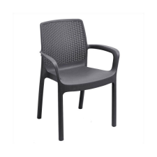  Fekete műanyag kerti szék kerti bútor