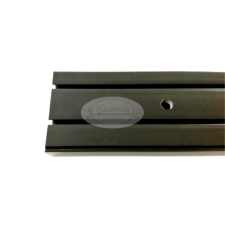  Fekete műanyag mennyezeti sín 2 soros (tartozékcsomaggal) - 150 cm karnis, függönyrúd