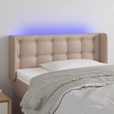  Fekete műbőr LED-es fejtámla 83x16x78/88 cm ágy és ágykellék
