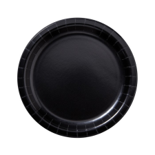  FEKETE PARTI TÁNYÉR party kellék