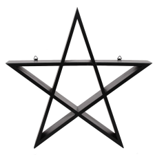  Fekete pentagram fali polc bútor