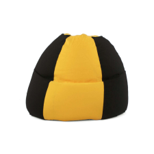  Fekete - Sárga Bicolor XXL babzsákfotel bútor