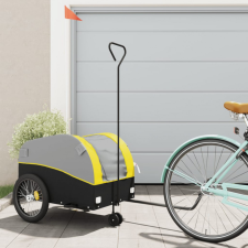  Fekete-sárga vas kerékpár-utánfutó 45 kg kerékpár utánfutó