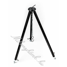  Fekete színterezett állítható bográcsállvány 70-125cm konyhai eszköz