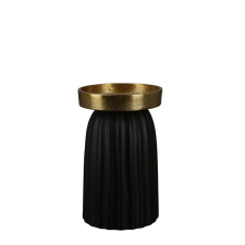  Fekete színű kerámia gyertyatartó dekoráció