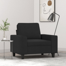  fekete szövet kanapéfotel 60 cm bútor