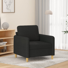  fekete szövet kanapéfotel 60 cm bútor