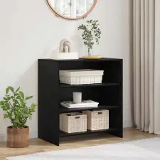  fekete tölgy oldalszekrény 70x41x75 cm szerelt fa bútor