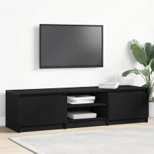  fekete tölgyfa TV-szekrény 140 x 40 x 36 cm bútor