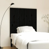  fekete tömör fenyőfa fali fejtámla 108 x 3 x 110 cm