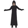  Fekete tunika kapucnival,  gyerekeknek, 5-6 év