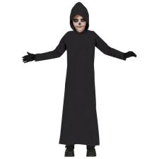  Fekete tunika kapucnival,  gyerekeknek, 5-6 év jelmez
