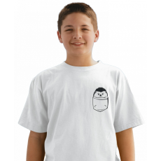  Fekete vonalas zseb állat (Süni) - Gyerek Póló