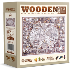 Felfedezések korának térképe fa puzzle 505 darabos puzzle, kirakós