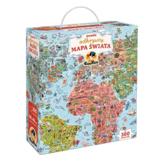  Felfedezők puzzle – világtérkép, 300 darab puzzle, kirakós